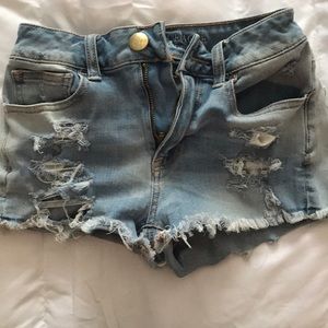 American Eagle 350 super stretch jean shorts